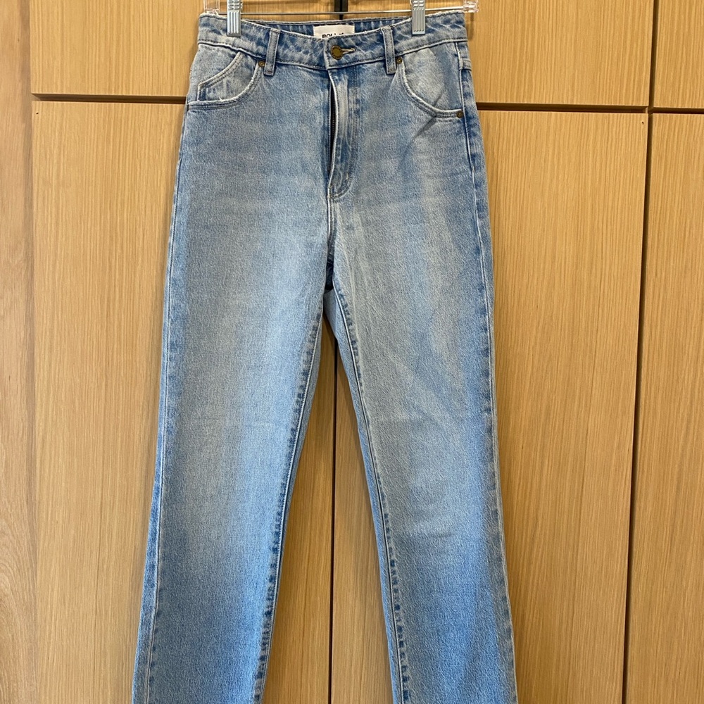 ROLLA'S Blue High Rise Jeans - Picture 3 of 4